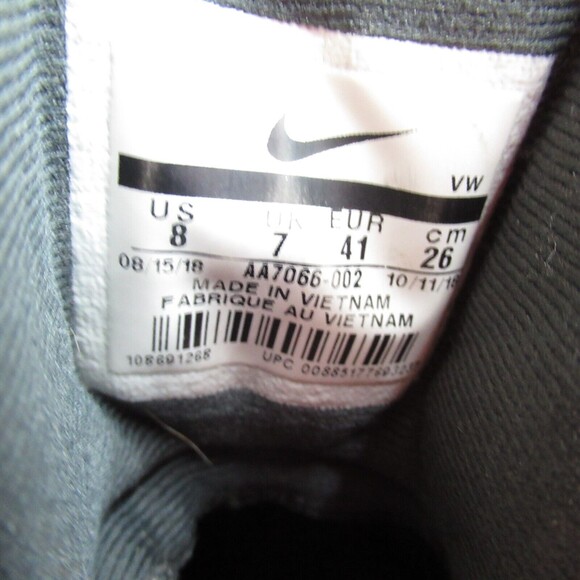 Men's Nike Air Max Infuriate 2 Mid Black Gold Basketball AA7066-002 Size 8 - Picture 5 of 7